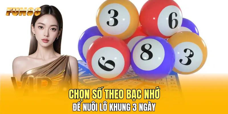Chọn số theo bạc nhớ để nuôi lô khung 3 ngày Chọn số theo bạc nhớ để nuôi lô khung 3 ngày